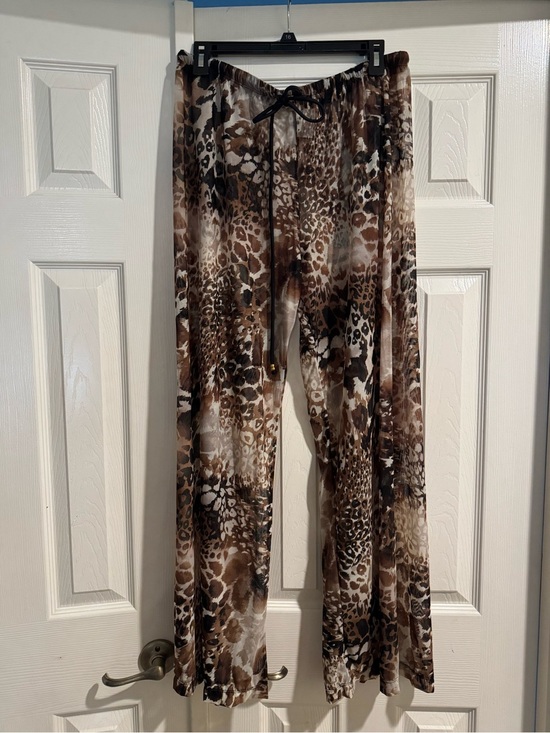 Other - Sheer,  bathing suit cover up  pants Animal Print , wide leg